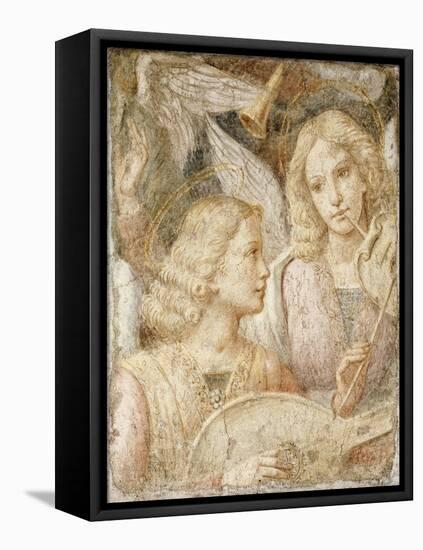 Music-Making Angels, a Fragment-Bernardino Luini-Framed Premier Image Canvas