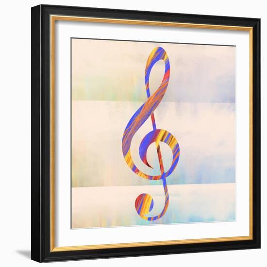 Music Note-Dan Meneely-Framed Art Print