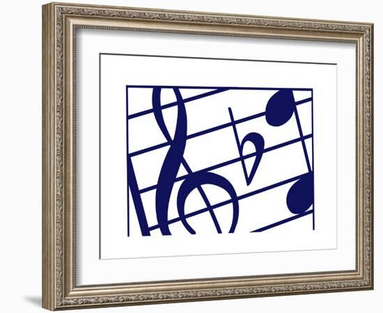 Music Notes-Crockett Collection-Framed Giclee Print