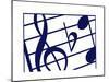 Music Notes-Crockett Collection-Mounted Giclee Print
