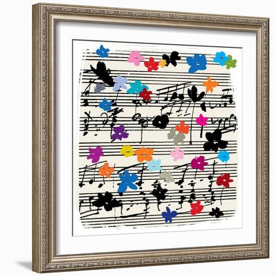 Music Notes-Jenny Frean-Framed Giclee Print