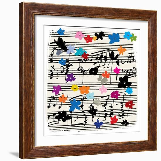 Music Notes-Jenny Frean-Framed Premium Giclee Print