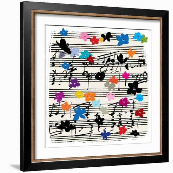 Music Notes-Jenny Frean-Framed Premium Giclee Print