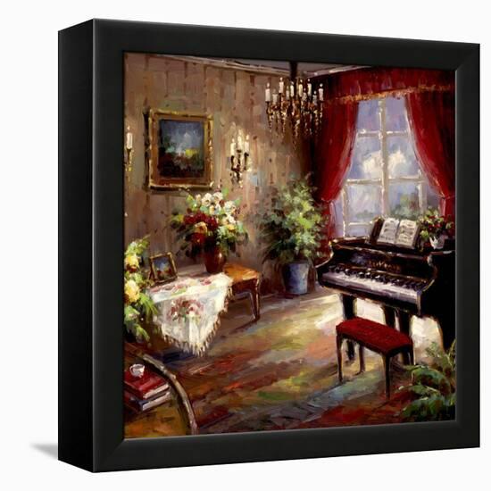 Music Parlor-Foxwell-Framed Stretched Canvas