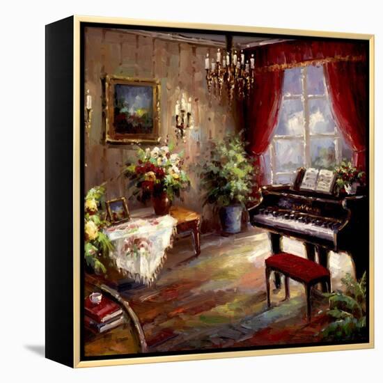 Music Parlor-Foxwell-Framed Stretched Canvas