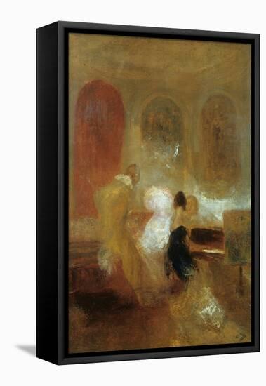 Music Party, East Cowes Castle, C1835-J. M. W. Turner-Framed Premier Image Canvas