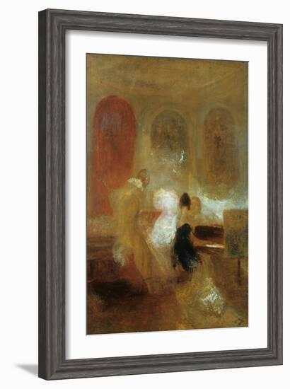 Music Party, East Cowes Castle, C1835-J. M. W. Turner-Framed Giclee Print