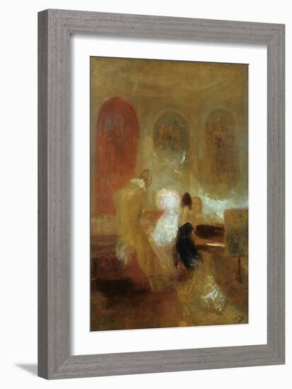 Music Party, East Cowes Castle, C1835-J. M. W. Turner-Framed Giclee Print