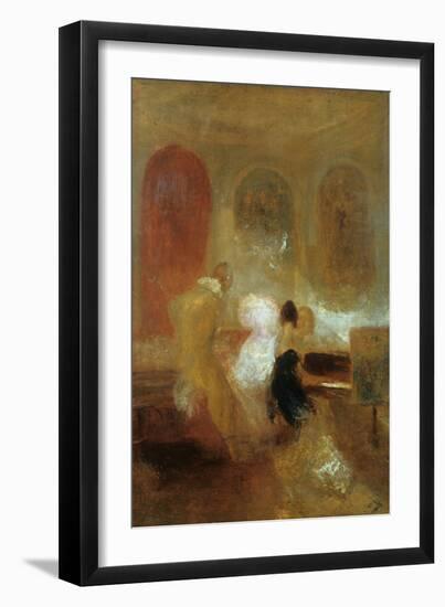 Music Party, East Cowes Castle, C1835-J. M. W. Turner-Framed Giclee Print