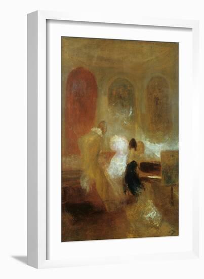 Music Party, East Cowes Castle, C1835-J. M. W. Turner-Framed Giclee Print