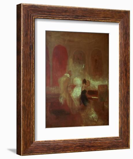 Music Party, East Cowes Castle, Isle of Wight, 1835-J. M. W. Turner-Framed Giclee Print