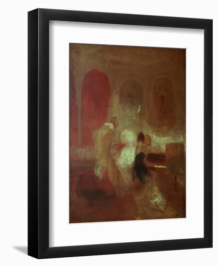 Music Party, East Cowes Castle, Isle of Wight, 1835-J. M. W. Turner-Framed Giclee Print
