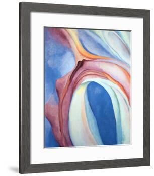 Music Pink and Blue-Georgia O'Keeffe-Framed Art Print