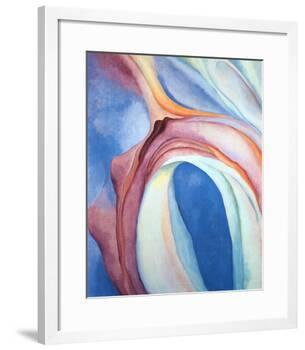 Music Pink and Blue-Georgia O'Keeffe-Framed Art Print