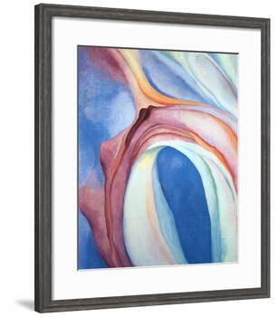 Music Pink and Blue-Georgia O'Keeffe-Framed Art Print