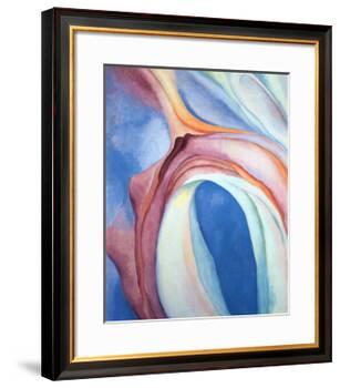 Music Pink and Blue-Georgia O'Keeffe-Framed Art Print