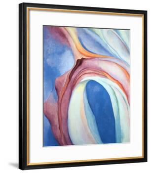 Music Pink and Blue-Georgia O'Keeffe-Framed Art Print