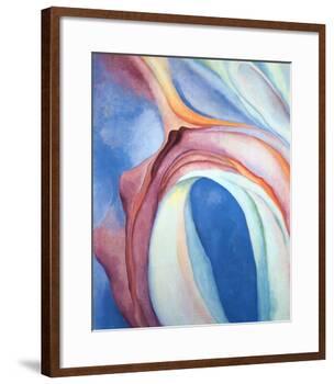 Music Pink and Blue-Georgia O'Keeffe-Framed Art Print