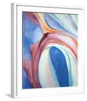 Music Pink and Blue-Georgia O'Keeffe-Framed Art Print