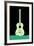 Music Poster. - Guitar Concept Made of Folk Ornament-ZOO BY-Framed Art Print