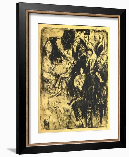 Music Restaurant-Ernst Ludwig Kirchner-Framed Giclee Print