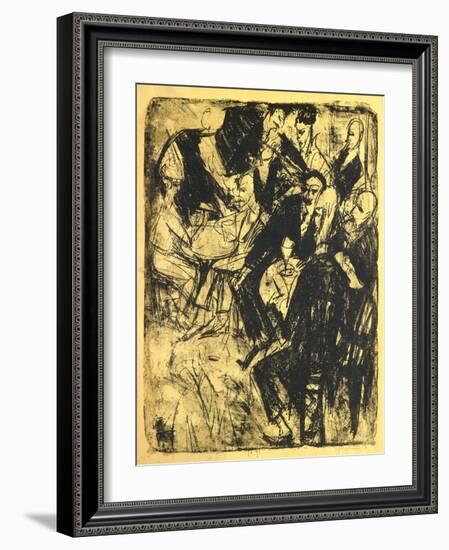 Music Restaurant-Ernst Ludwig Kirchner-Framed Giclee Print