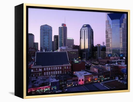 Music Row, Ryman Auditorium and Skyline-Barry Winiker-Framed Premier Image Canvas