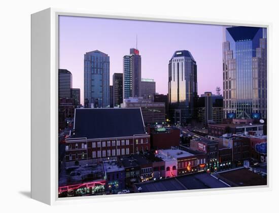 Music Row, Ryman Auditorium and Skyline-Barry Winiker-Framed Premier Image Canvas