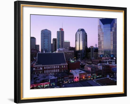 Music Row, Ryman Auditorium and Skyline-Barry Winiker-Framed Photographic Print