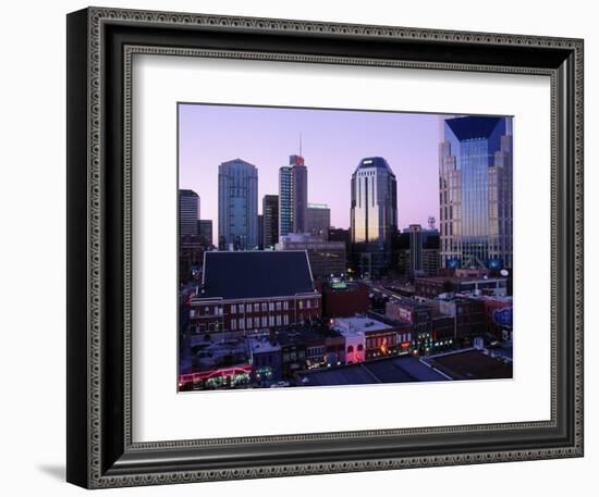 Music Row, Ryman Auditorium and Skyline-Barry Winiker-Framed Photographic Print