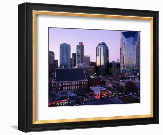 Music Row, Ryman Auditorium and Skyline-Barry Winiker-Framed Photographic Print