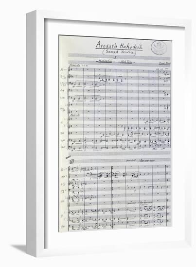 Music Score from Arodath Hakodesh-null-Framed Giclee Print