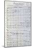 Music Score from Arodath Hakodesh-null-Mounted Giclee Print