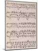 Music Score from Islamey, Op 18, Composition for Piano by Mily Balakirev-null-Mounted Giclee Print