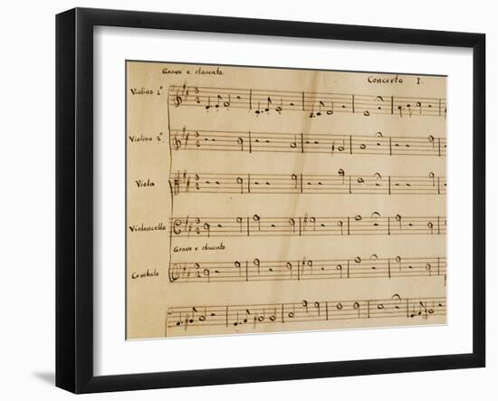 Music Score from Opera I-Arcangelo Corelli-Framed Giclee Print