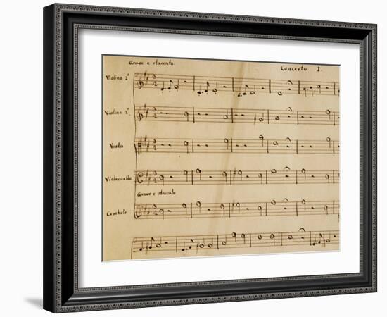 Music Score from Opera I-Arcangelo Corelli-Framed Giclee Print