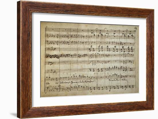 Music Score of Armida, 1771-Antonio Salieri-Framed Giclee Print