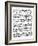 Music Score of Johann Sebastian Bach-null-Framed Giclee Print