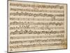 Music Score of Sonatas for Violin, Violone and Harpsichord, Op V, Allegro-Grave-Arcangelo Corelli-Mounted Giclee Print