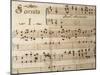 Music Sheet of Sonata No 1-Domenico Scarlatti-Mounted Giclee Print