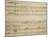 Music Sheet of the Spring, Serenade for Four Voices Dedicated to the Four Seasons, 1720-Domenico Scarlatti-Mounted Giclee Print