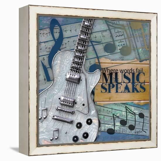 Music Speaks-Diane Stimson-Framed Stretched Canvas