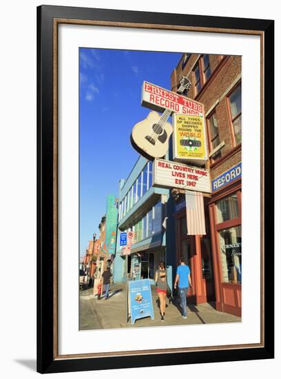 Music Store on Broadway Street, Nashville, Tennessee, United States of America, North America-Richard Cummins-Framed Photographic Print