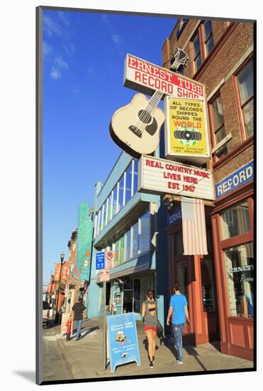 Music Store on Broadway Street, Nashville, Tennessee, United States of America, North America-Richard Cummins-Mounted Photographic Print