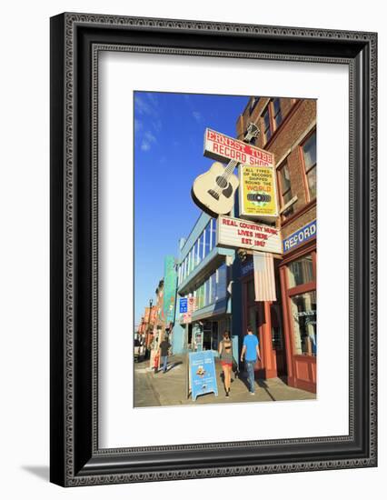 Music Store on Broadway Street, Nashville, Tennessee, United States of America, North America-Richard Cummins-Framed Photographic Print