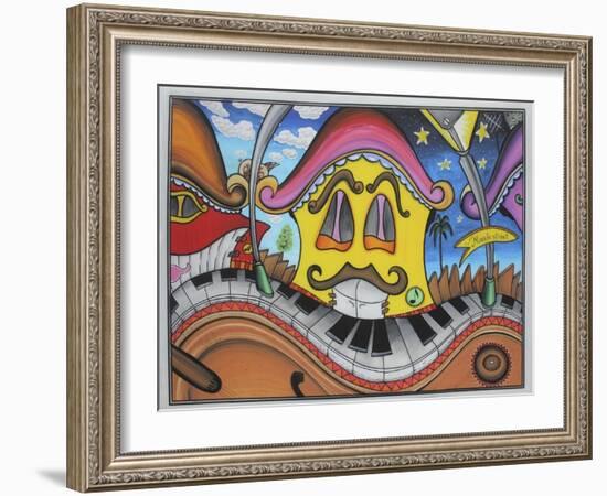 Music Street-Martin Nasim-Framed Giclee Print