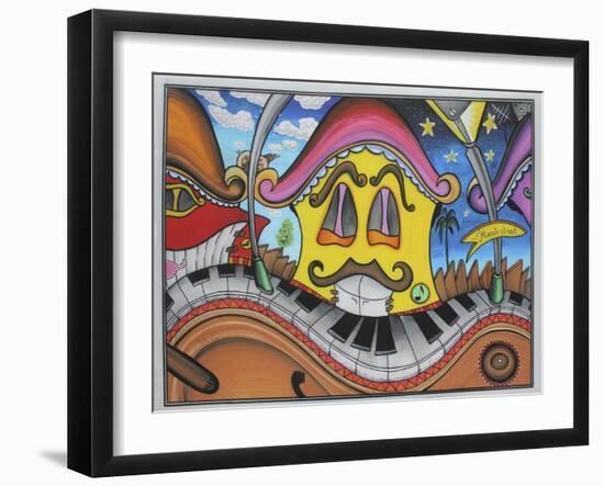 Music Street-Martin Nasim-Framed Giclee Print