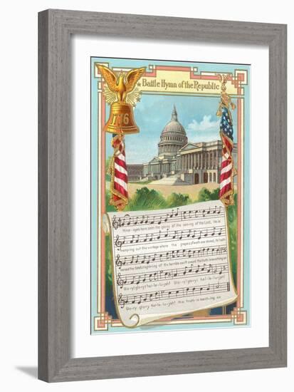 Music to Battle Hymn of the Republic-null-Framed Art Print