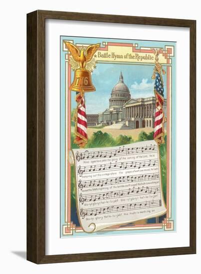 Music to Battle Hymn of the Republic-null-Framed Art Print