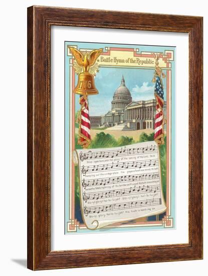 Music to Battle Hymn of the Republic-null-Framed Art Print